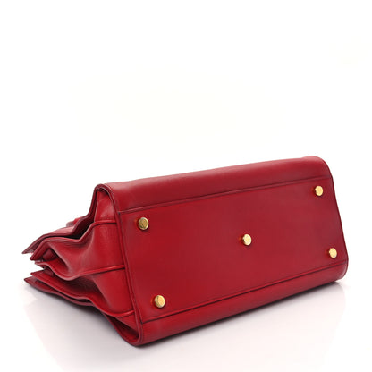 Saint Laurent Calfskin Small Sac De Jour Lipstick Red 4 of 13