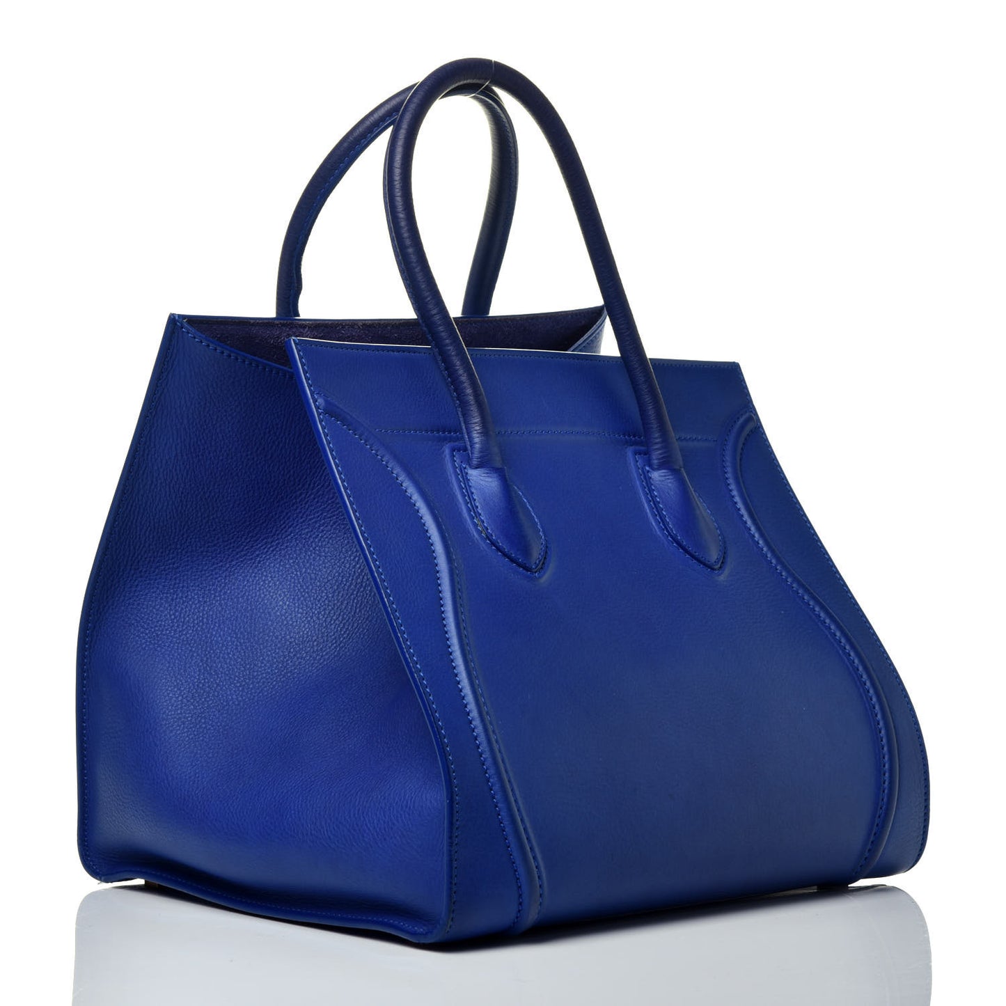 Supple Calfskin Medium Phantom Luggage Royal Blue