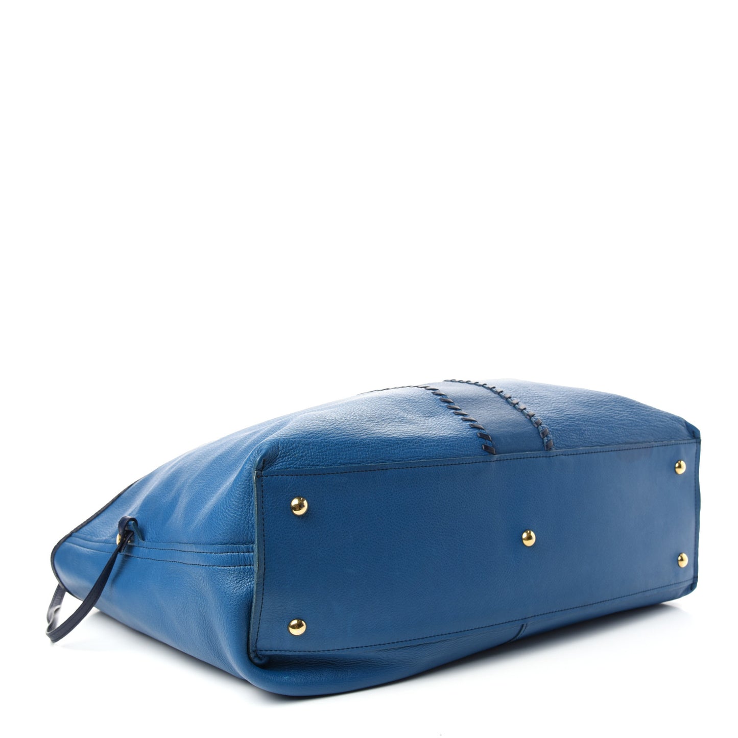 Calfskin Large Neo Double Reversible Tote Turquoise