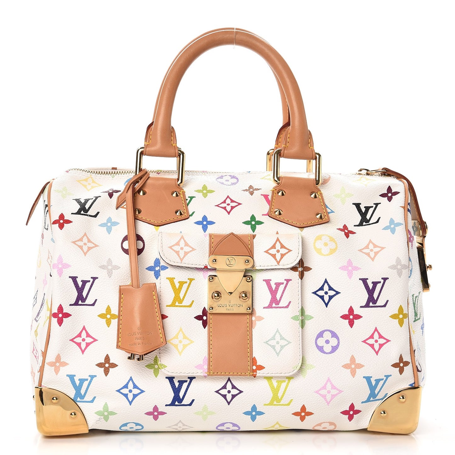 Monogram Multicolor Speedy 30 White