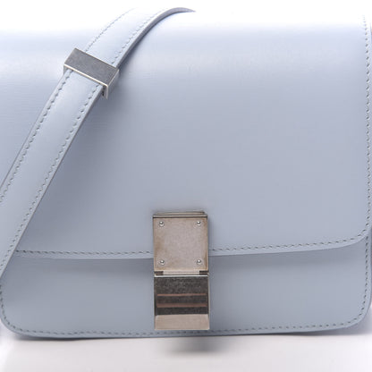 Celine Smooth Calfskin Small Classic Box Flap Bag Pale Blue 17 of 18