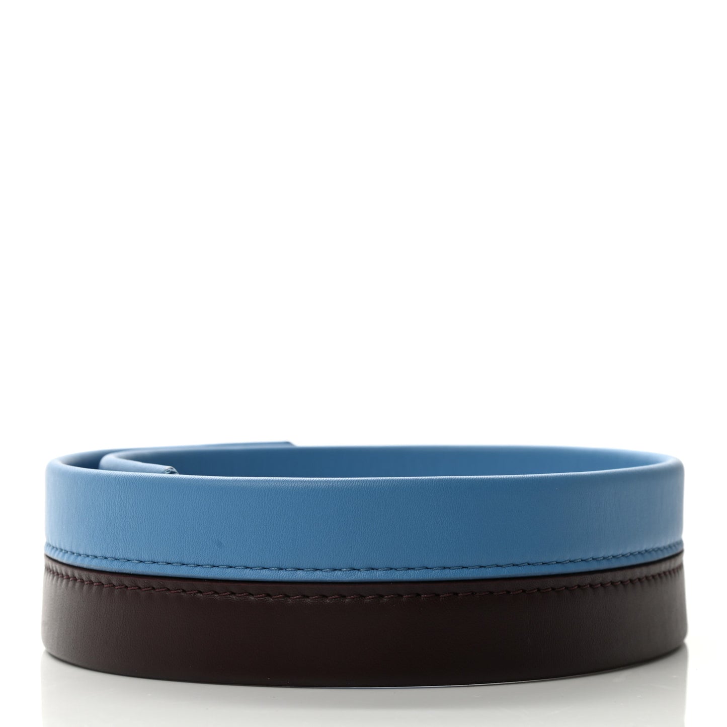 Calfskin Cluny MM Shoulder Strap Blue Glacial