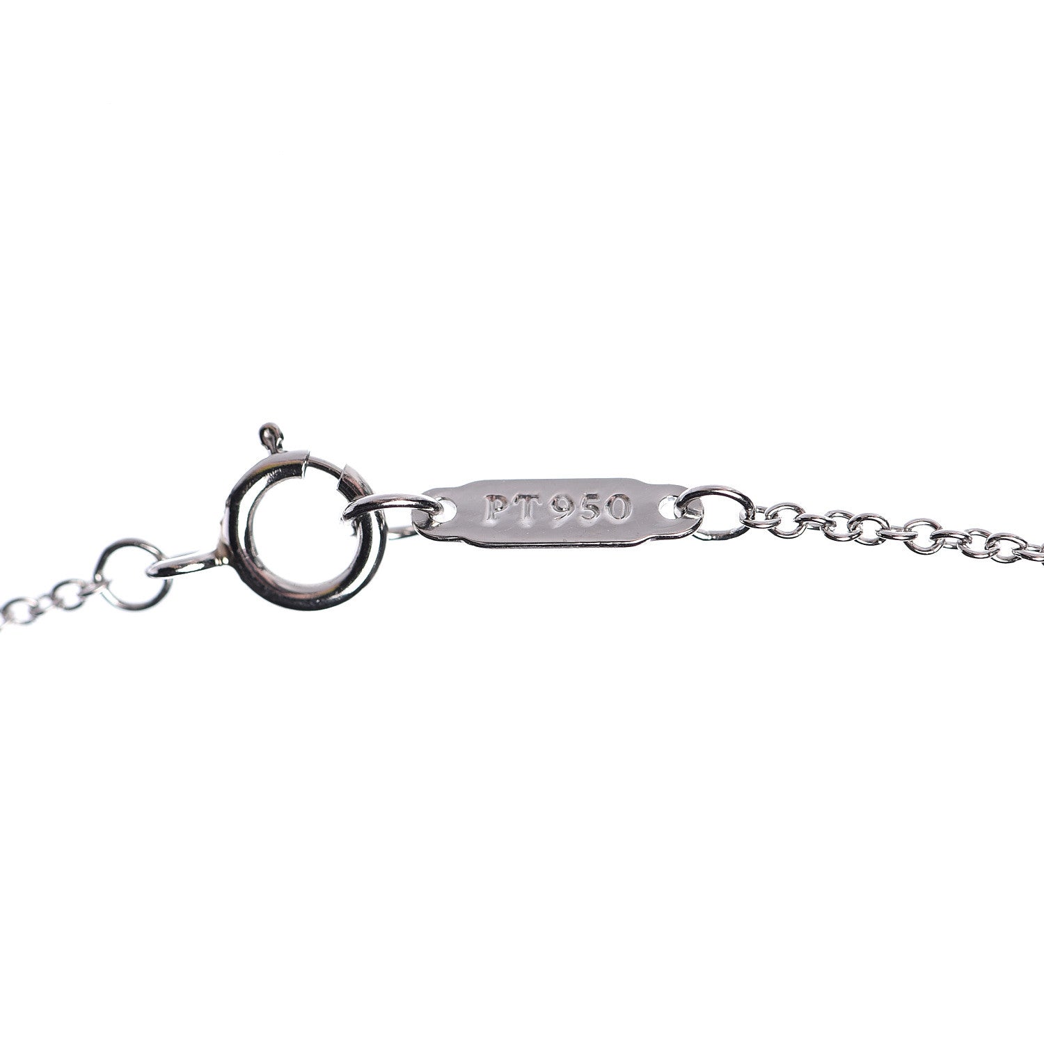 Tiffany Platinum Diamond Fleur de Lis Pendant Necklace 6 of 7