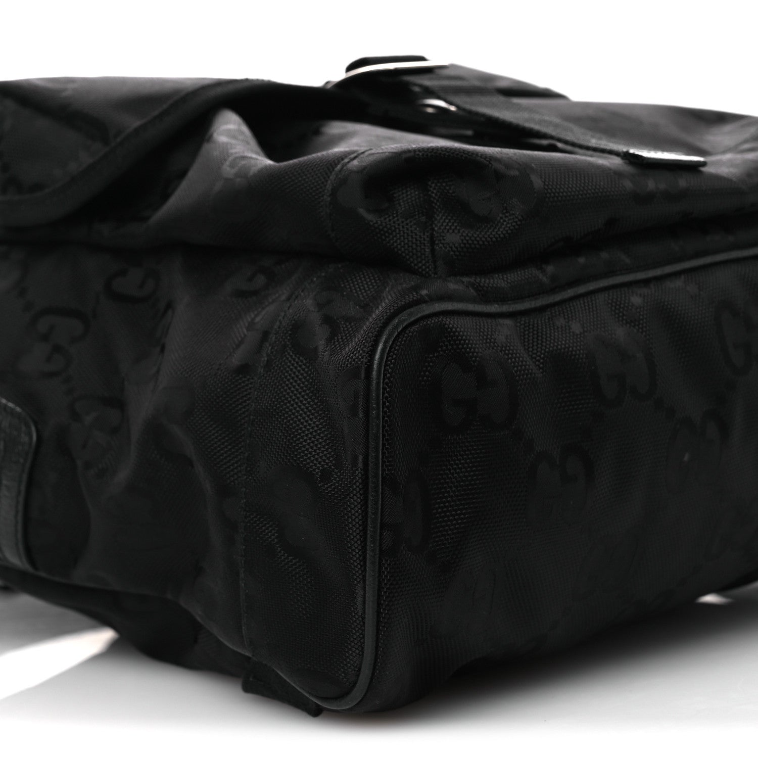 Gucci Econyl Nylon Monogram Off The Grid Backpack Black 9 of 11