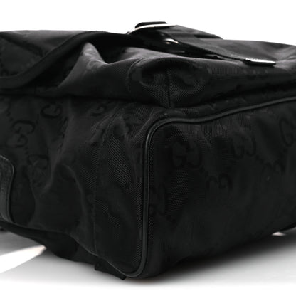 Gucci Econyl Nylon Monogram Off The Grid Backpack Black 9 of 11