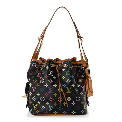 Louis Vuitton Monogram Multicolor Petit Noe Black 1 of 10