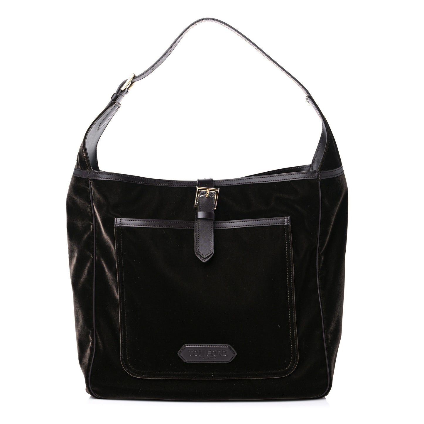 Velvet Calfskin Tote Bag Black