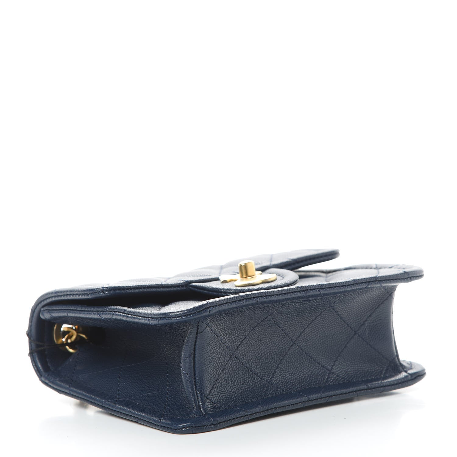 Chanel Caviar Quilted Mini Sweet Classic Flap Navy Blue 4 of 11