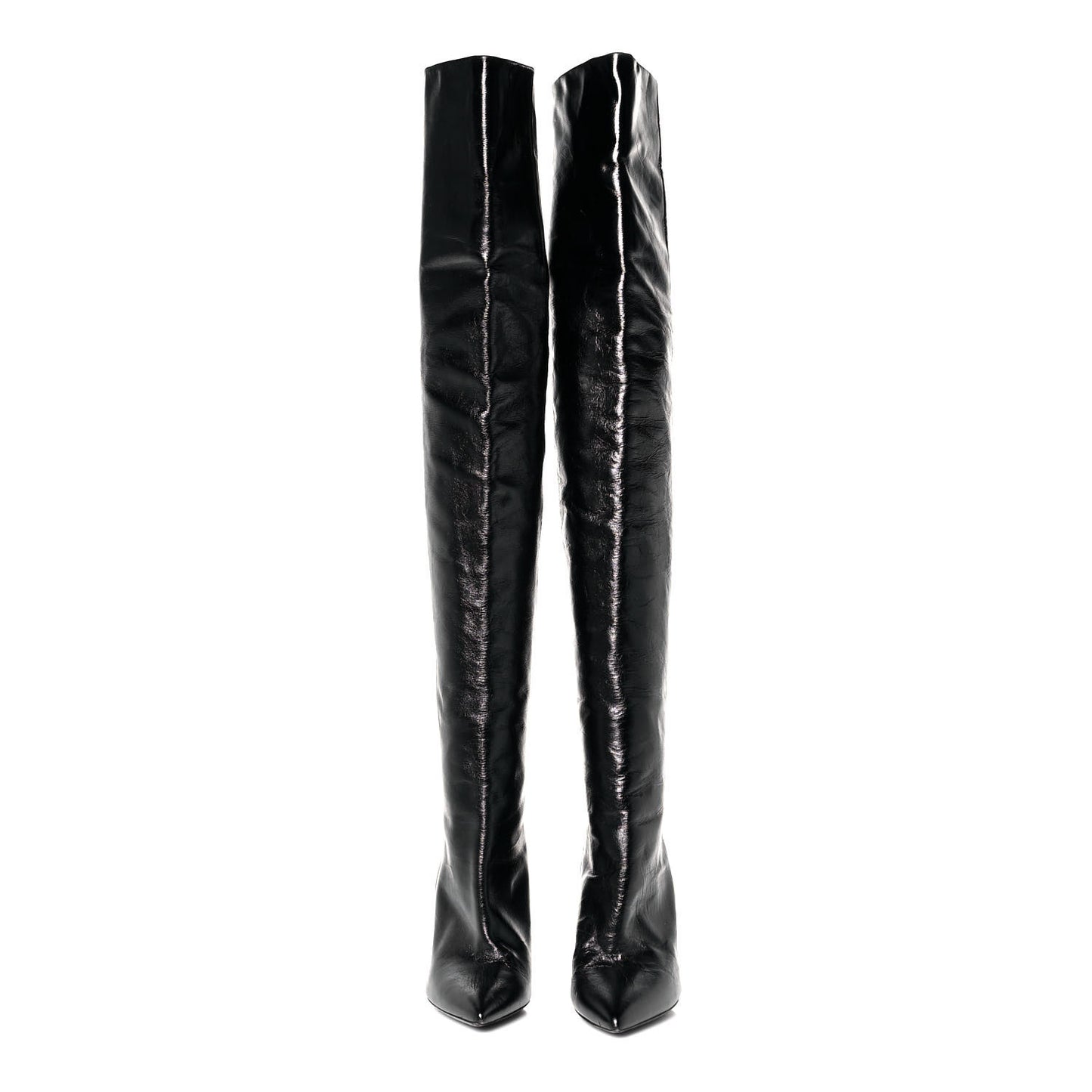 Calfskin Niki 105 Thigh High Boots 35 Black