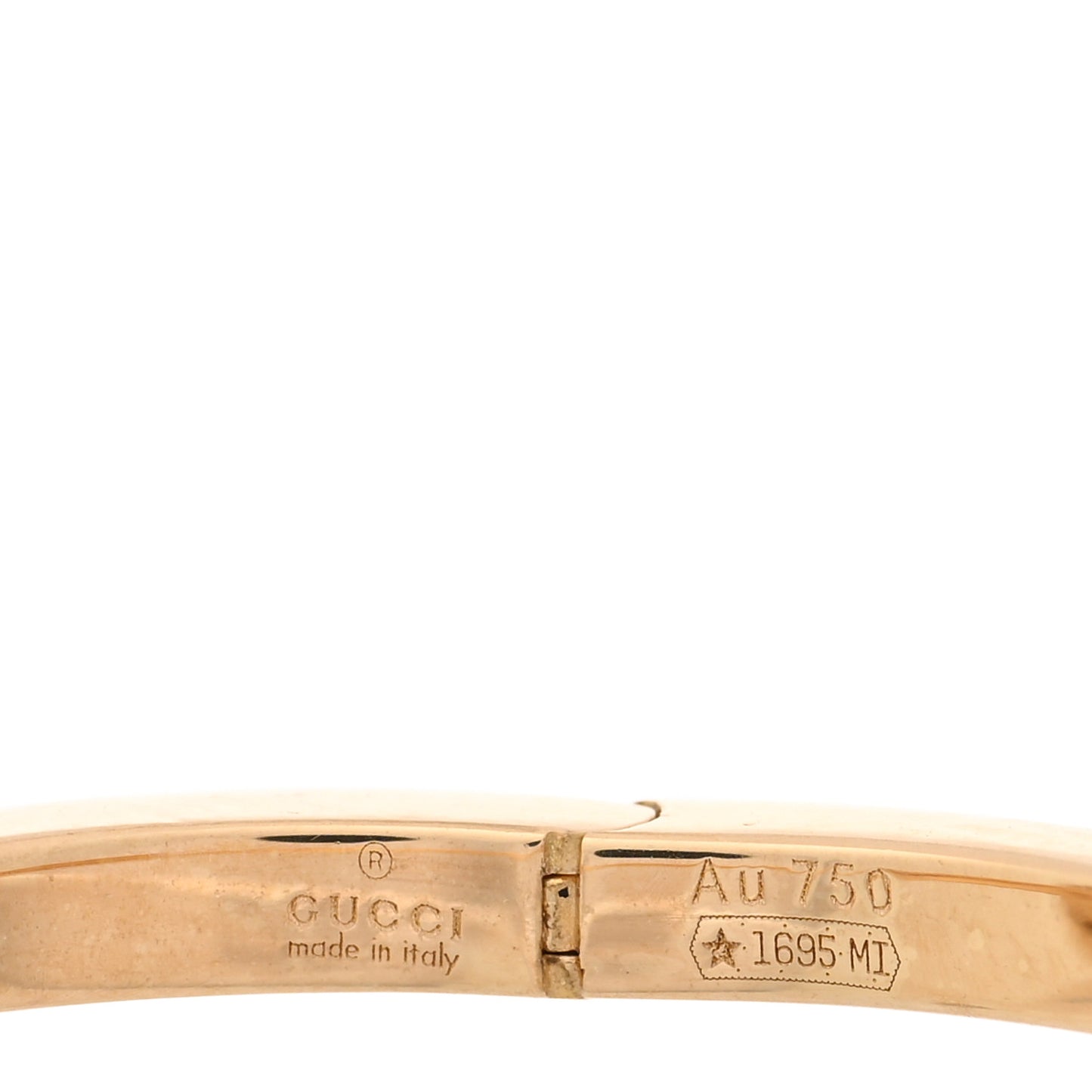 18K Yellow Gold Diamond Running G Huggie Earrings