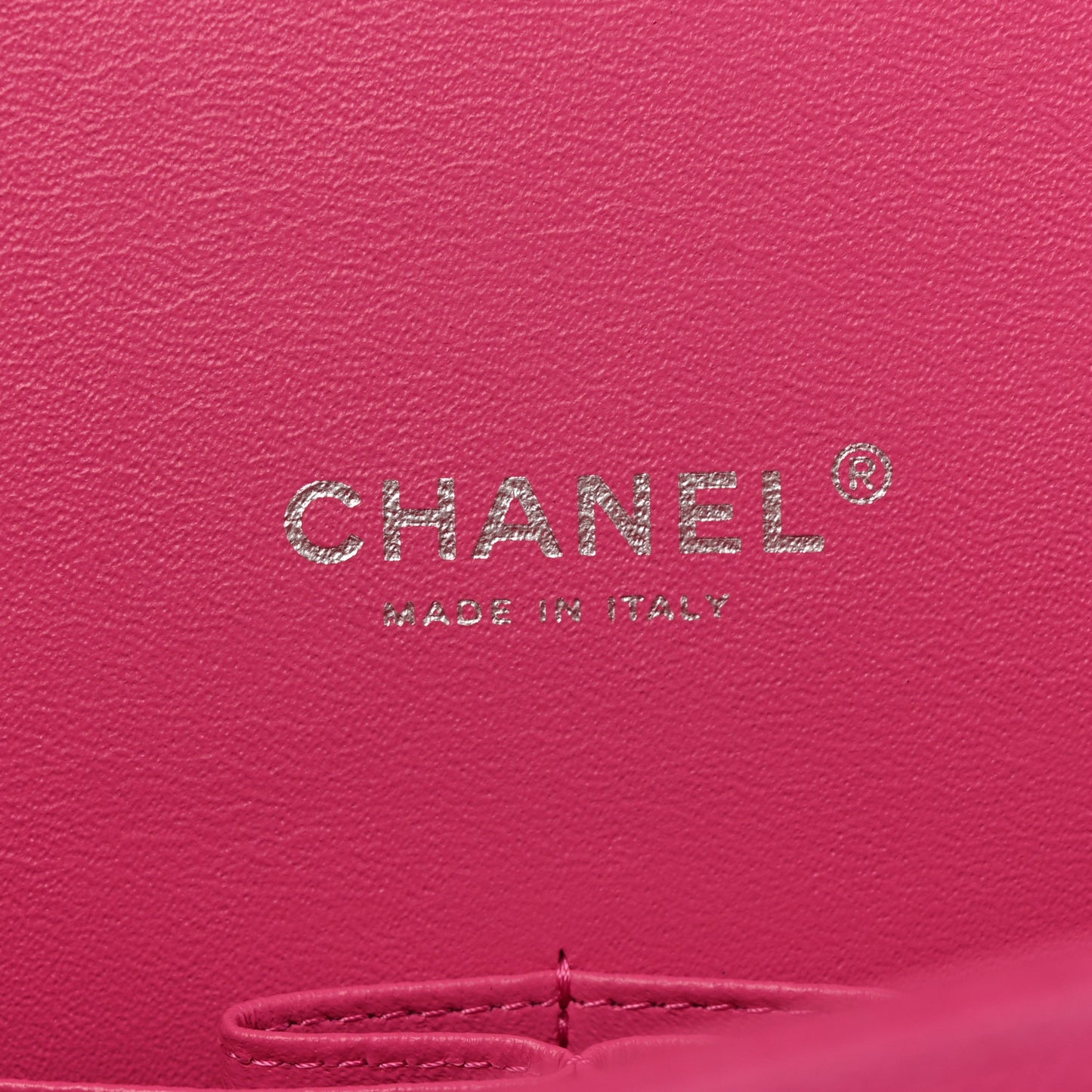 Iridescent Caviar Quilted Maxi Double Flap Hot Pink