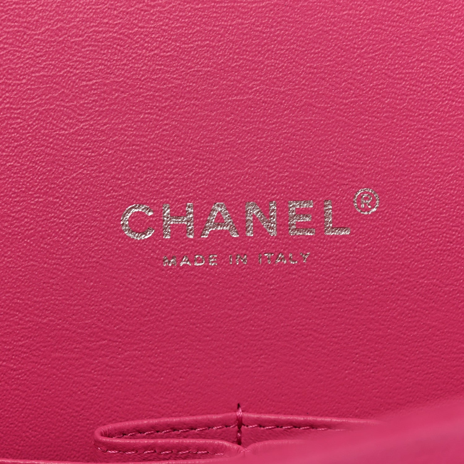Chanel Iridescent Caviar Quilted Maxi Double Flap Hot Pink 6 of 13