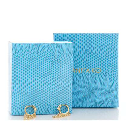 Anita Ko 18K Yellow Gold Diamond Sophia Huggie Earrings 5 of 5