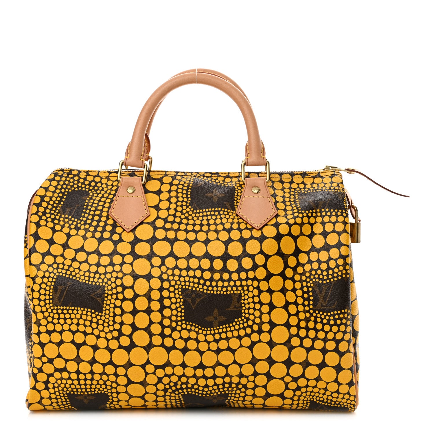 Louis Vuitton Monogram Kusama Town Speedy 30 Yellow 1 of 11