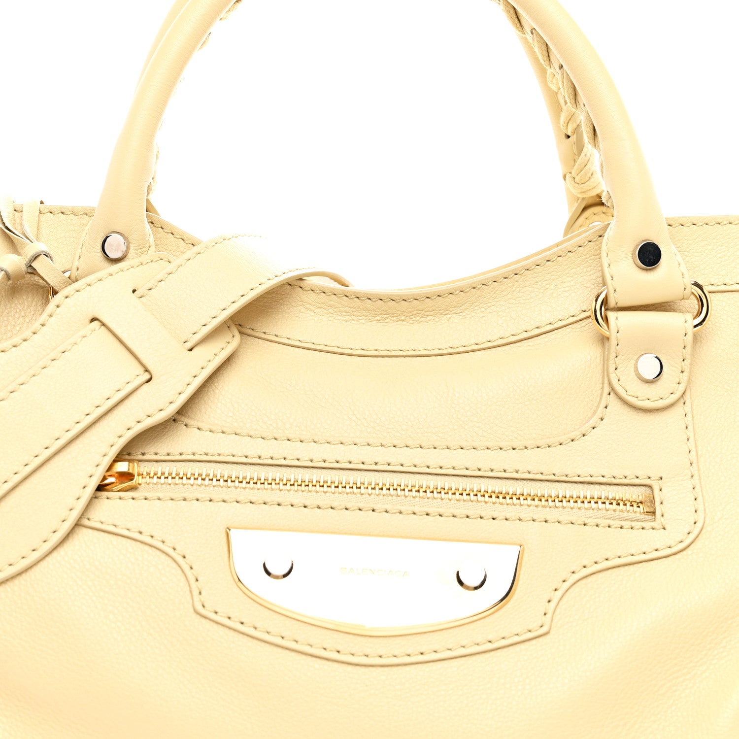 Balenciaga Veau Amp Plate Gold Hardware City Beige Argile 9 of 11