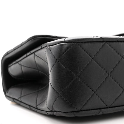 Chanel Lambskin Quilted Small Sweet Camellia Flap Black 9 of 11