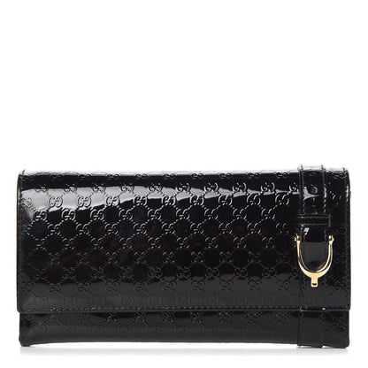 Gucci Patent Microguccissima Nice Wallet Burgundy 1 of 7