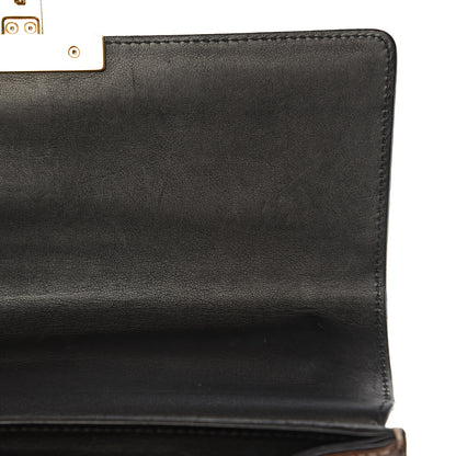 Gucci GG Supreme Monogram Calfskin Medium Padlock Shoulder Bag Beige Black Cuir 12 of 17