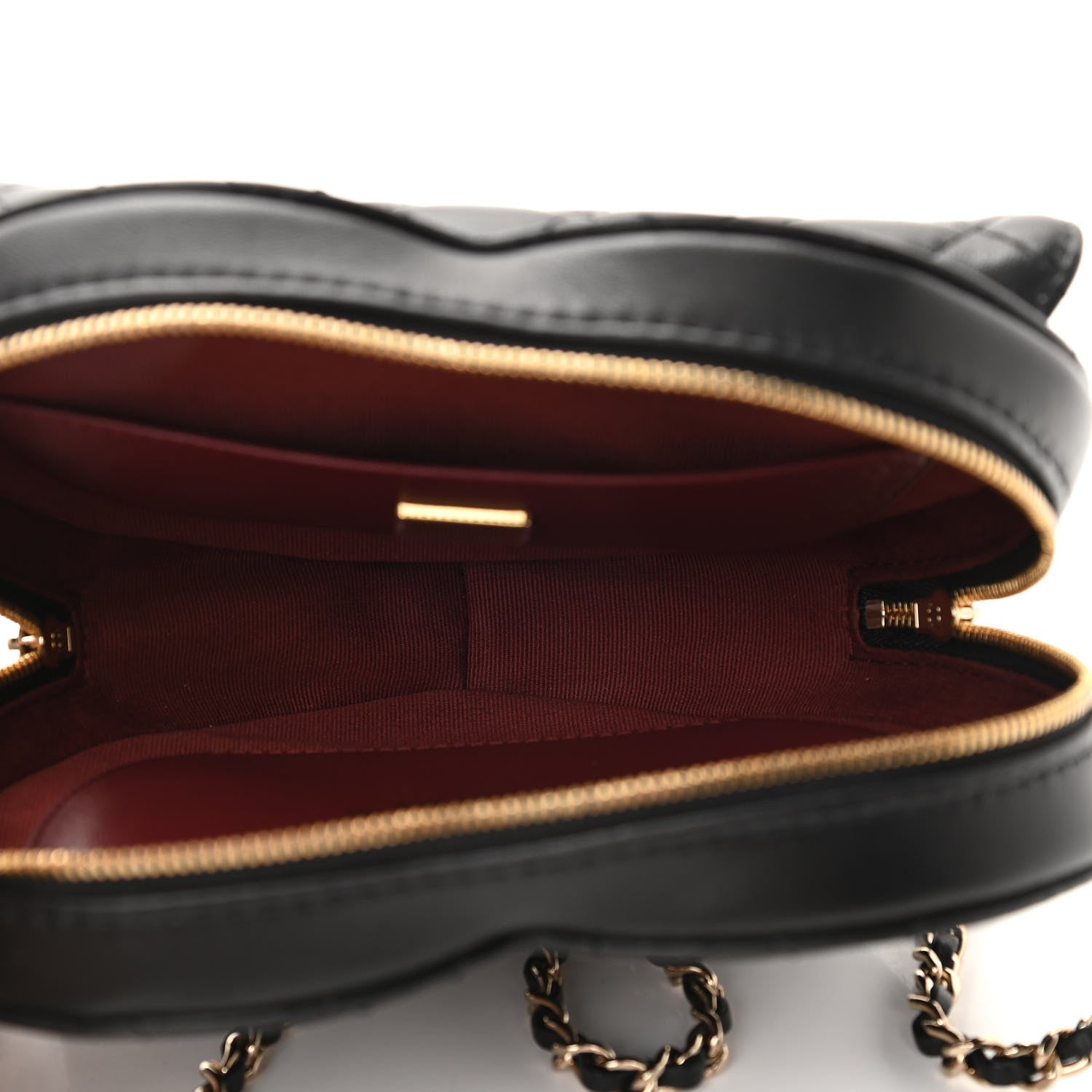 Chanel Lambskin Quilted CC In Love Heart Bag Black 5 of 11