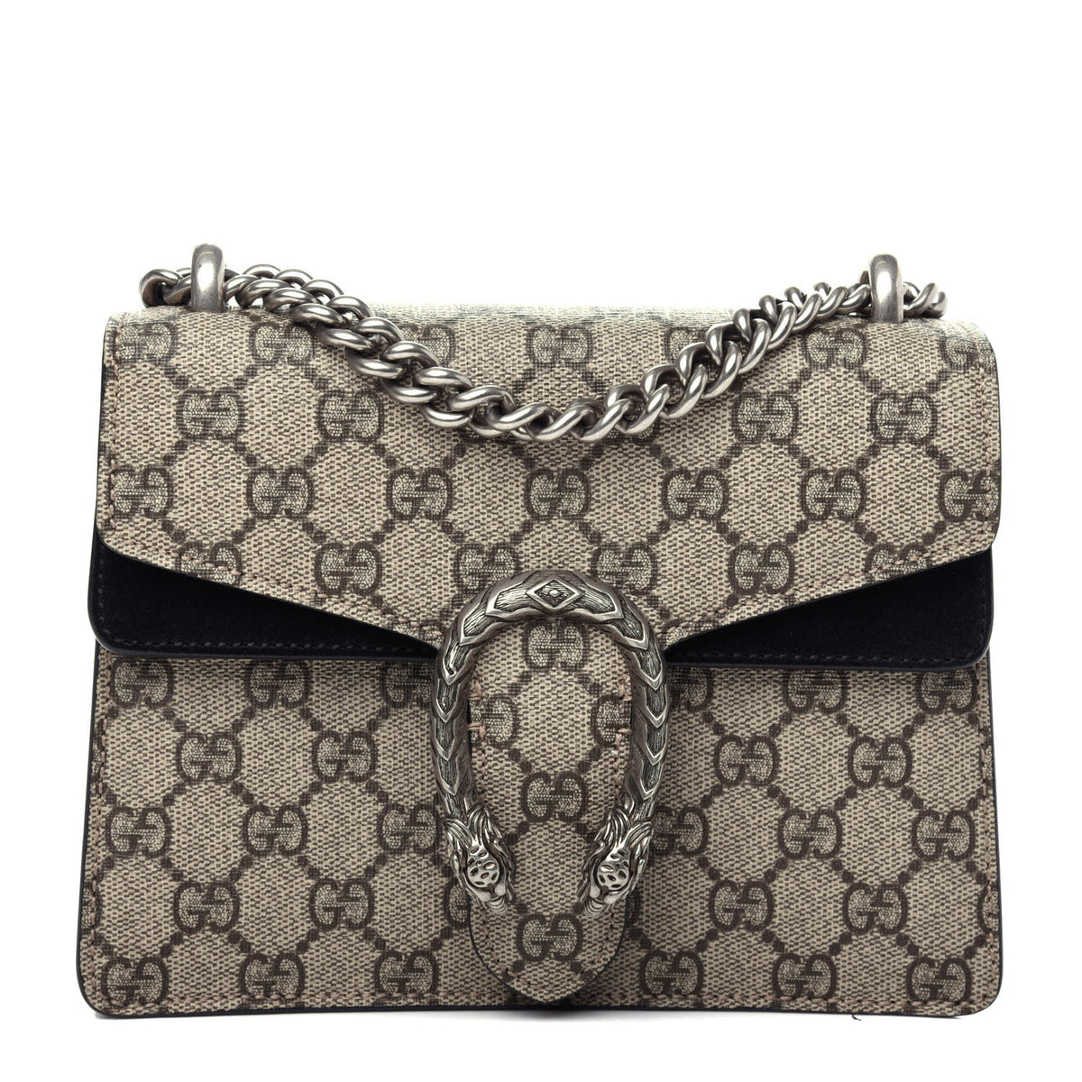Gucci GG Supreme Monogram Mini Dionysus Shoulder Bag Black 1 of 10