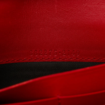 Gucci Monogram Lady Web Convertible Wallet Beige Hibiscus Red 7 of 16