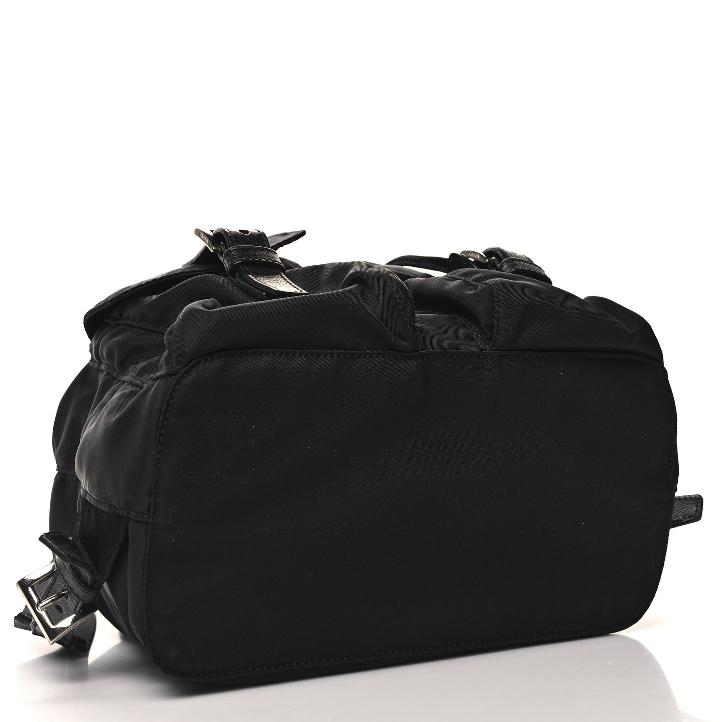 Tessuto Nylon Saffiano Small Backpack Black