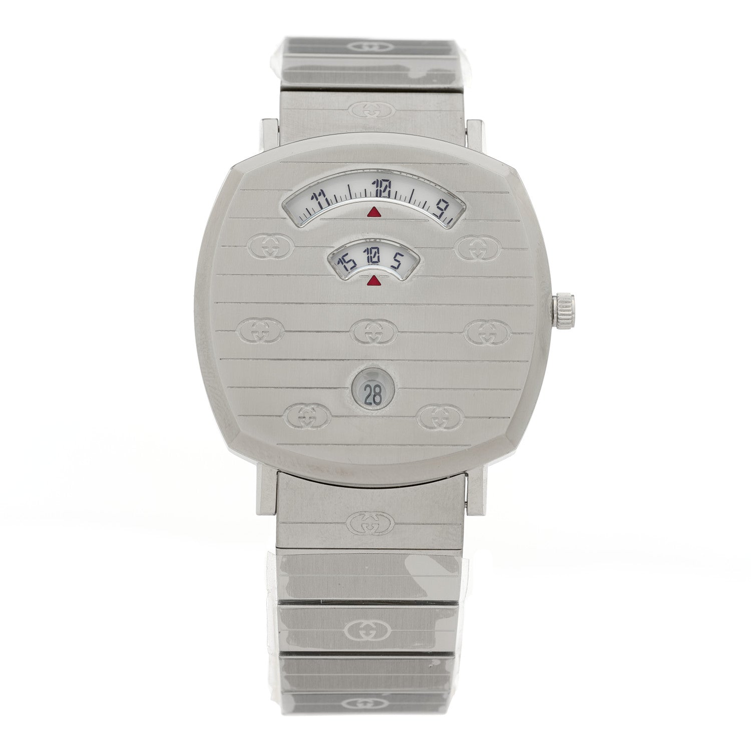 Gucci Stainless Steel 38mm Grip Quartz Watch 1 of 5