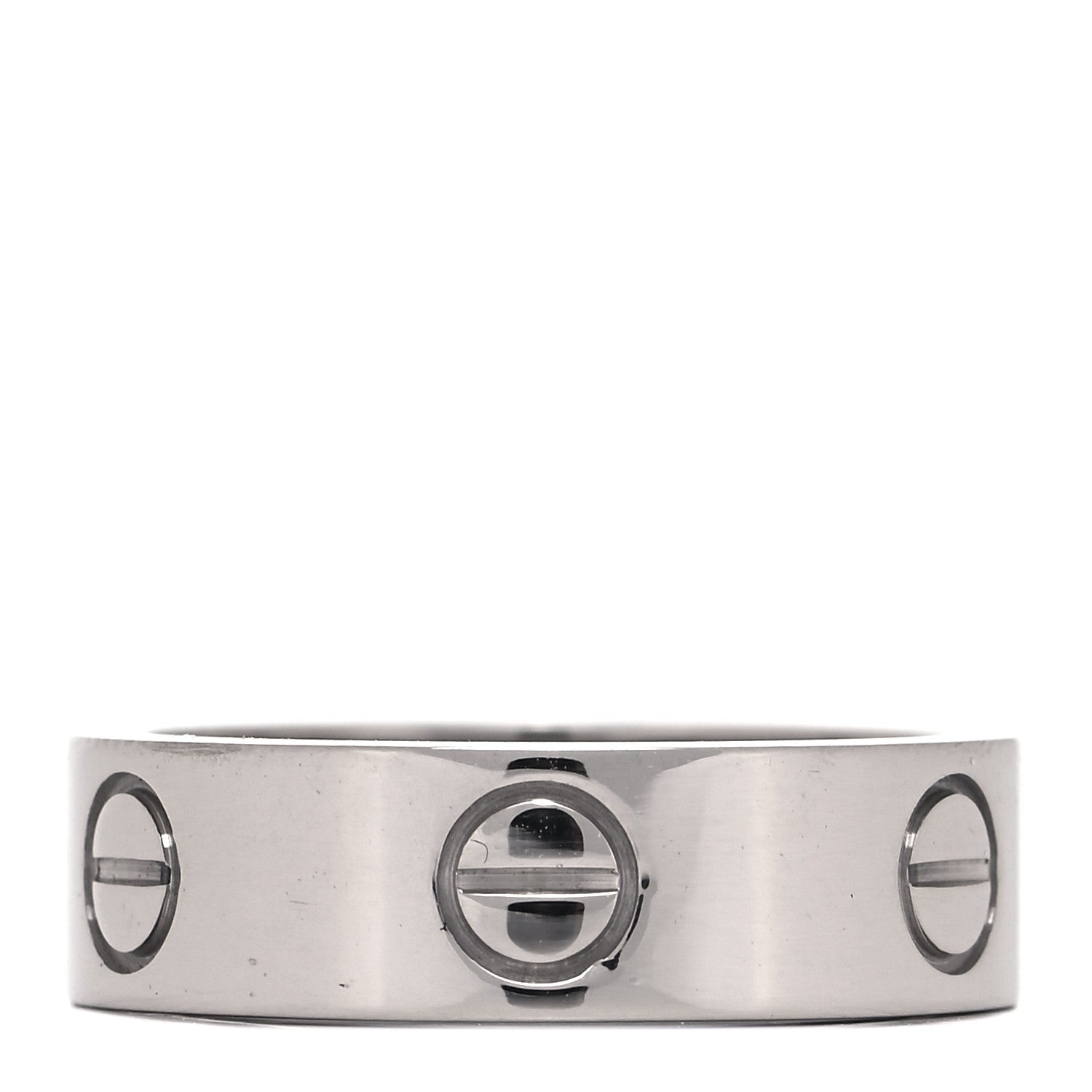 Cartier 18K White Gold 5.5mm LOVE Ring 52 6 6 of 10