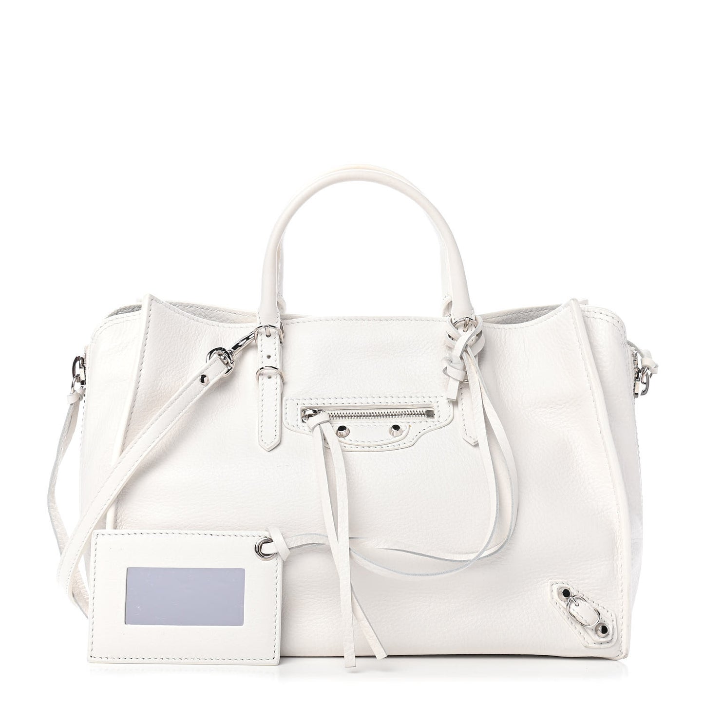 Veau Papier A6 Zip Around Tote White