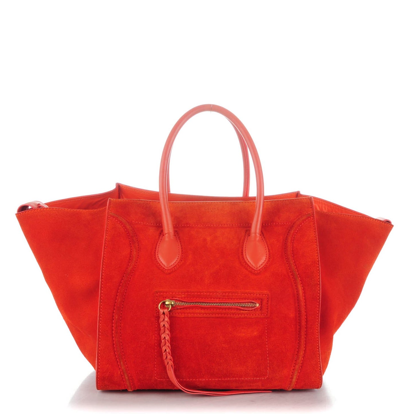 Suede Medium Phantom Luggage Bright Orange
