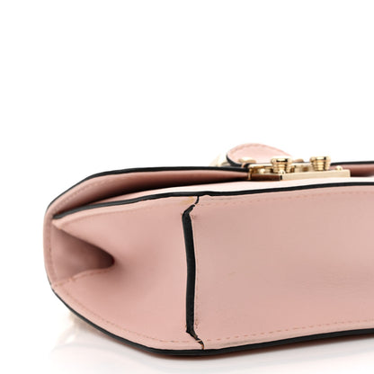 Valentino Garavani Vitello Mini Glam Lock Rockstud Flap Water Rose 7 of 9