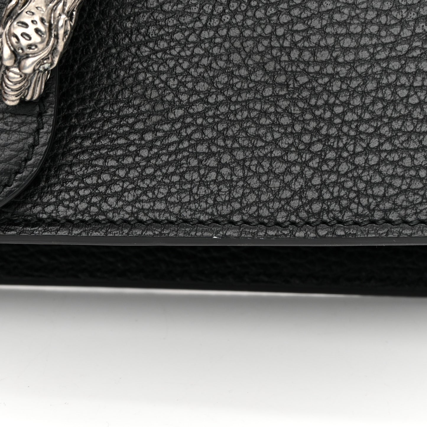 Pebbled Calfskin Small Dionysus Shoulder Bag Black
