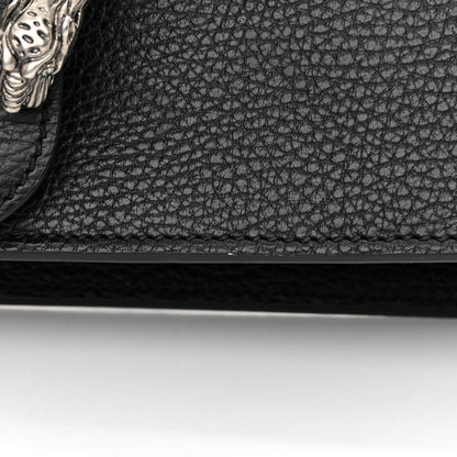 Gucci Pebbled Calfskin Small Dionysus Shoulder Bag Black 11 of 13