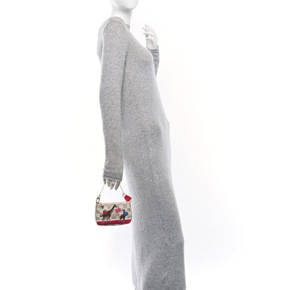 Louis Vuitton Damier Azur 2017 Christmas Animation Mini Pochette Accessories 2 of 9