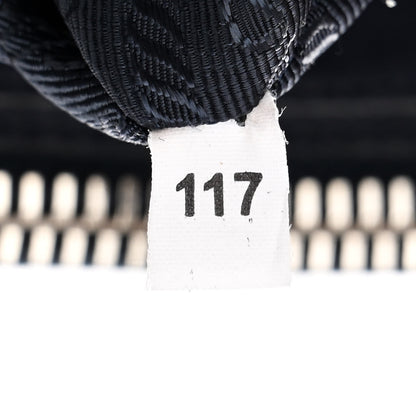 Prada Denim Suede Scamosciato Twin Pocket Tote Bleu 7 of 12