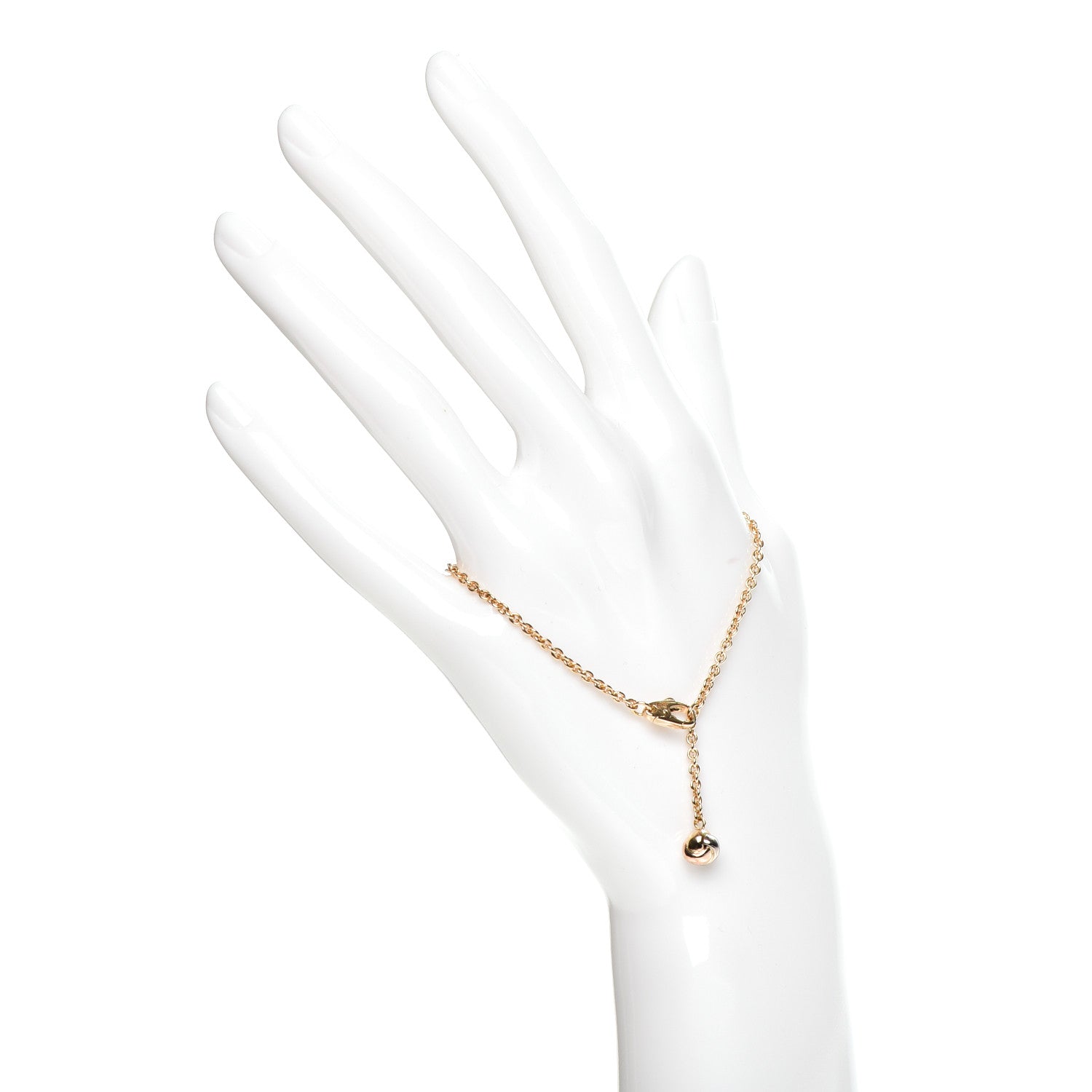 Cartier 18K Yellow White Pink Gold Trinity Ball Bracelet 2 of 5