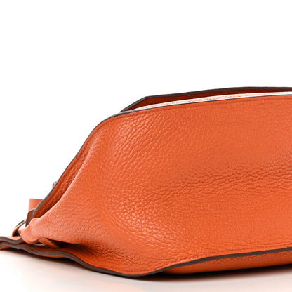 Hermes Taurillon Clemence Jypsiere 28 Orange 9 of 18