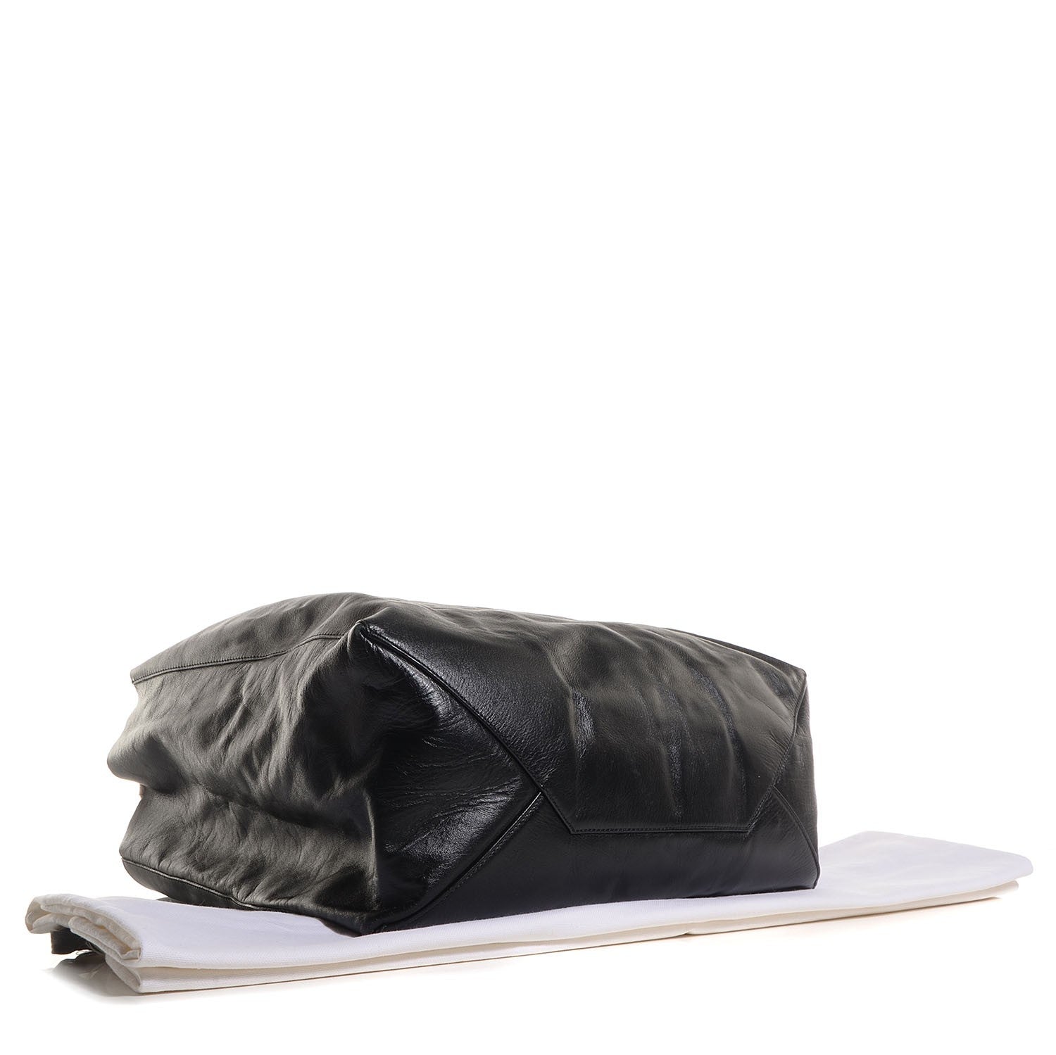 Celine Lambskin Horizontal Cabas Black 5 of 10