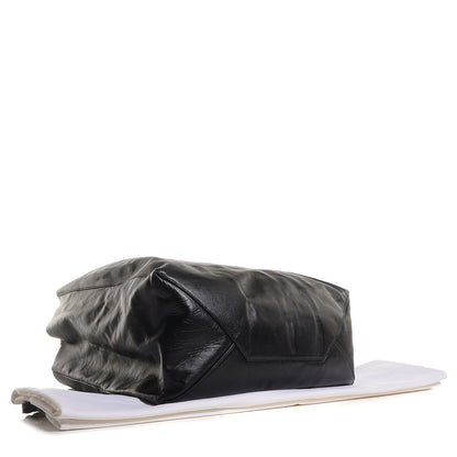 Celine Lambskin Horizontal Cabas Black 5 of 10