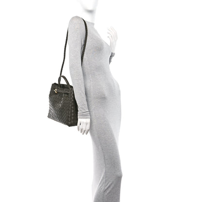 Bottega Veneta Nappa Intrecciato Medium Andiamo Shoulder Bag Dark Green 2 of 9