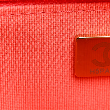 Chanel Lambskin Quilted Chanel 19 Wallet On Chain WOC Coral 8 of 13