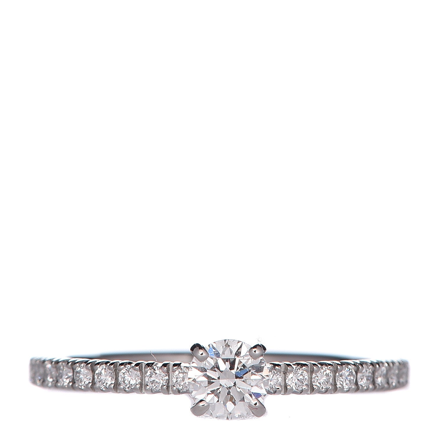 Cartier Platinum Diamond .19ct Engagement Ring 47 4 1 of 6