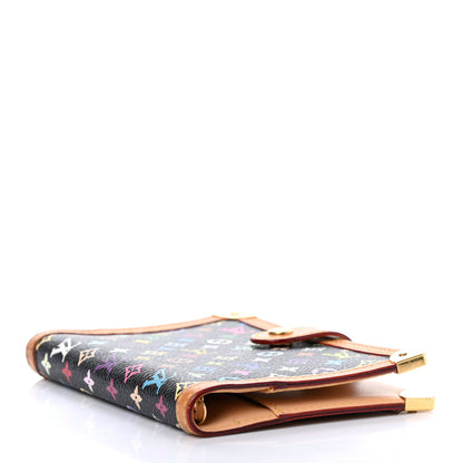 Louis Vuitton Monogram Multicolor Small Ring Agenda Cover Black 4 of 9