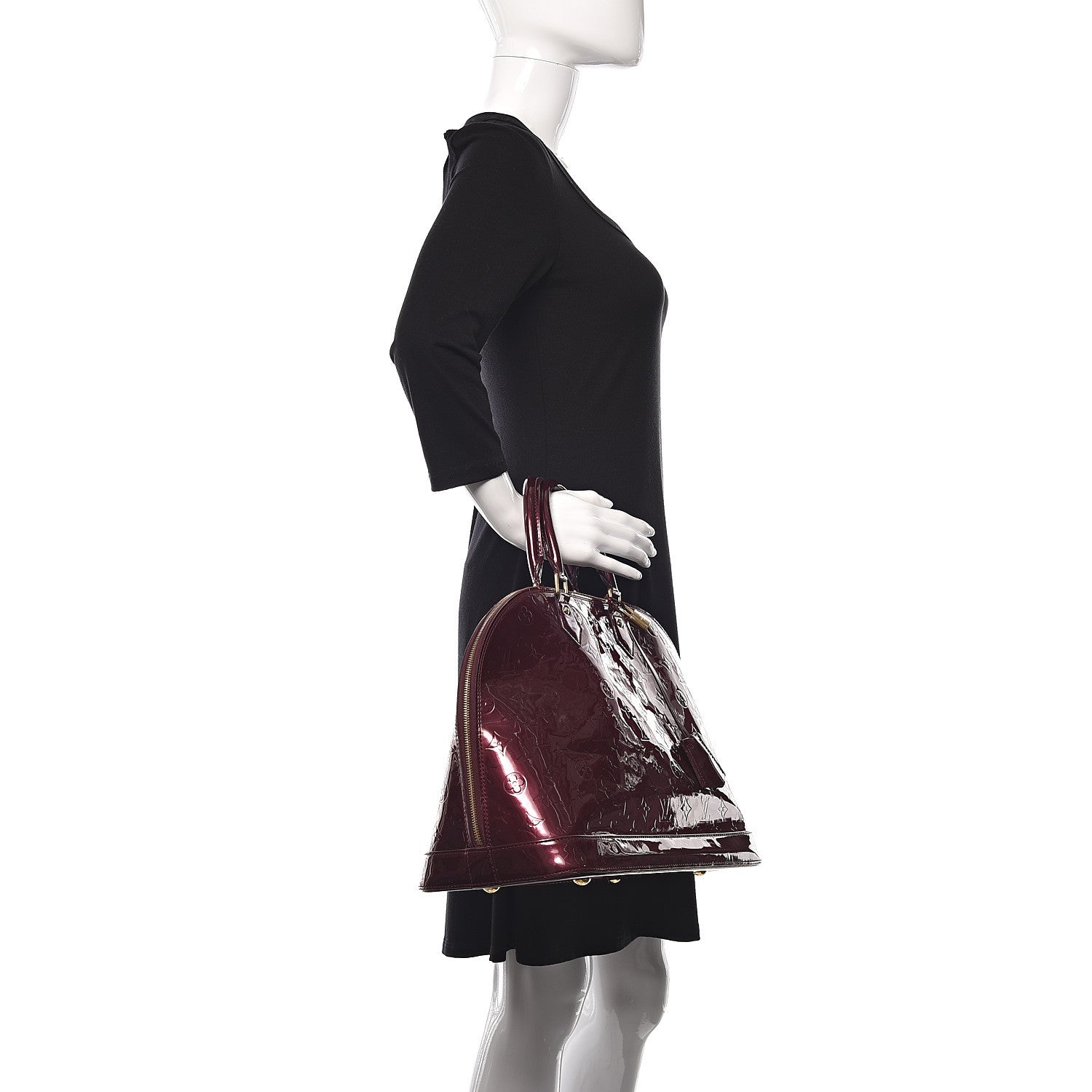Louis Vuitton Vernis Alma GM Rouge Fauviste 2 of 17