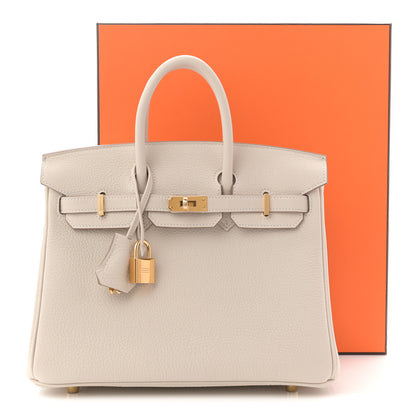 Hermes Togo Birkin 25 Craie 11 of 11