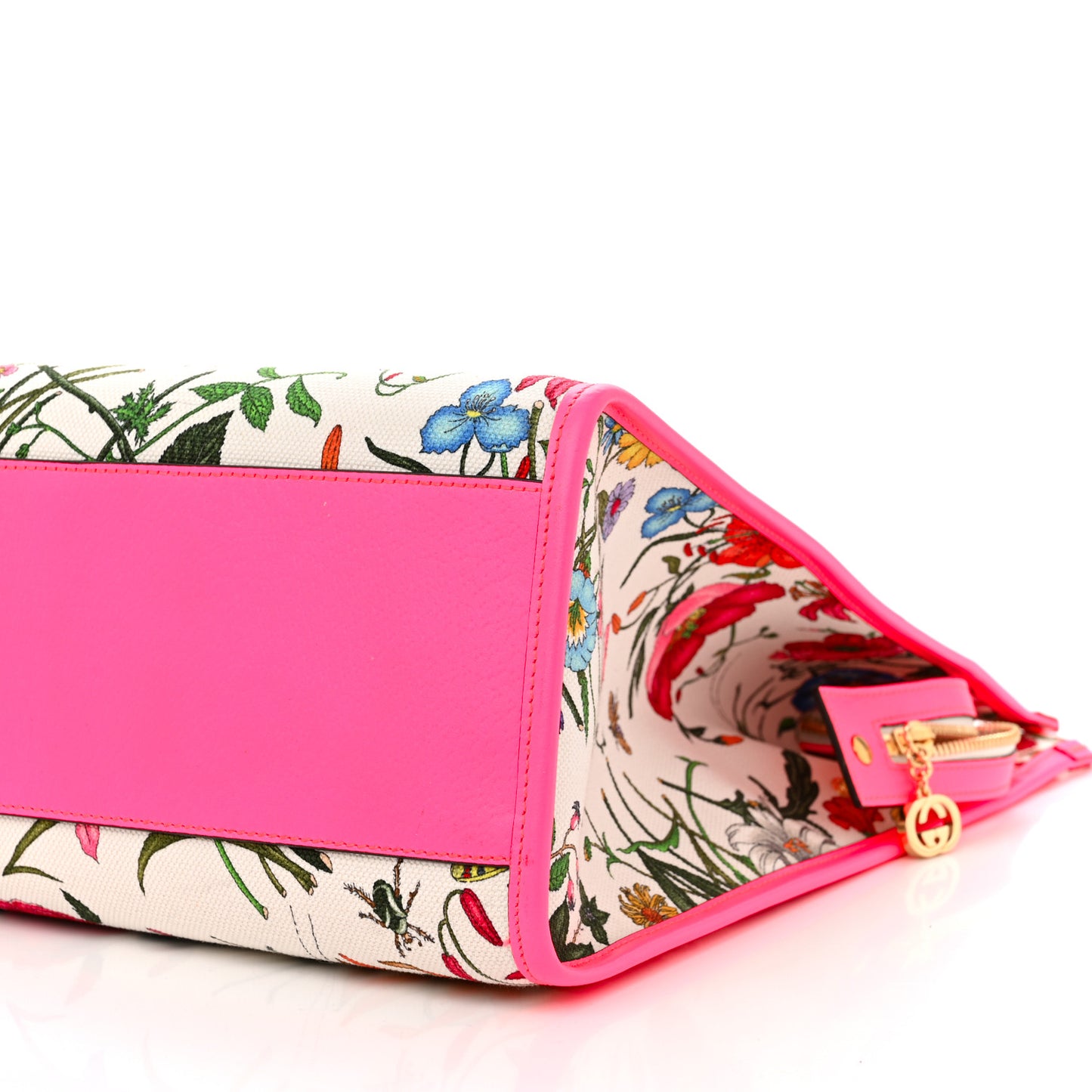 Canvas Large Flora Tote Pink Multicolor Fuchsia