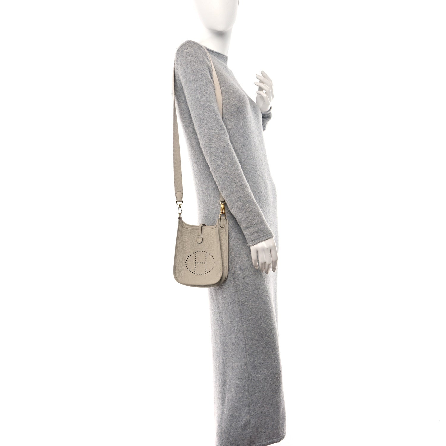 Hermes Taurillon Clemence Amazone Evelyne TPM Beton 2 of 13