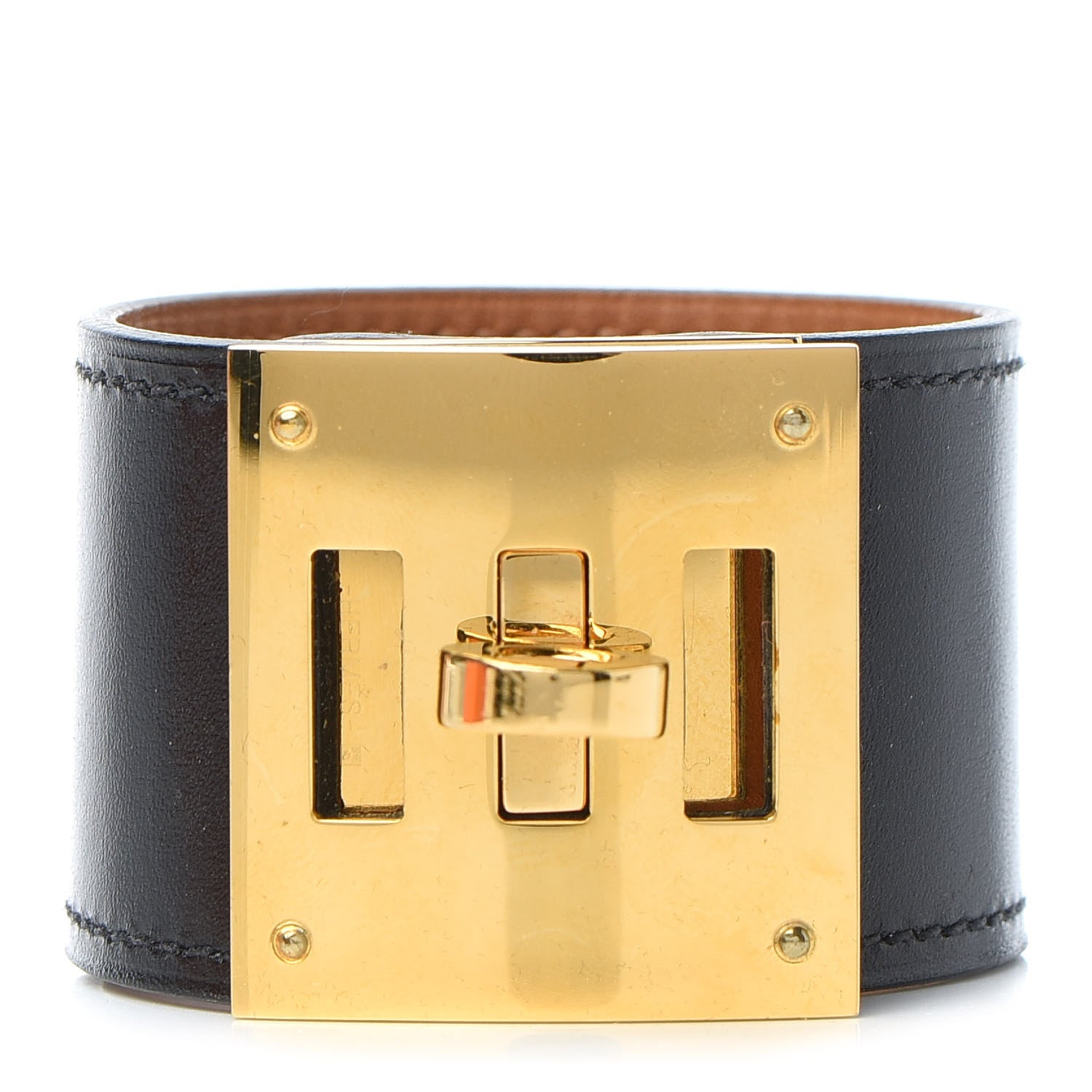 Hermes Box Kelly Dog Bracelet T1 Black 1 of 6