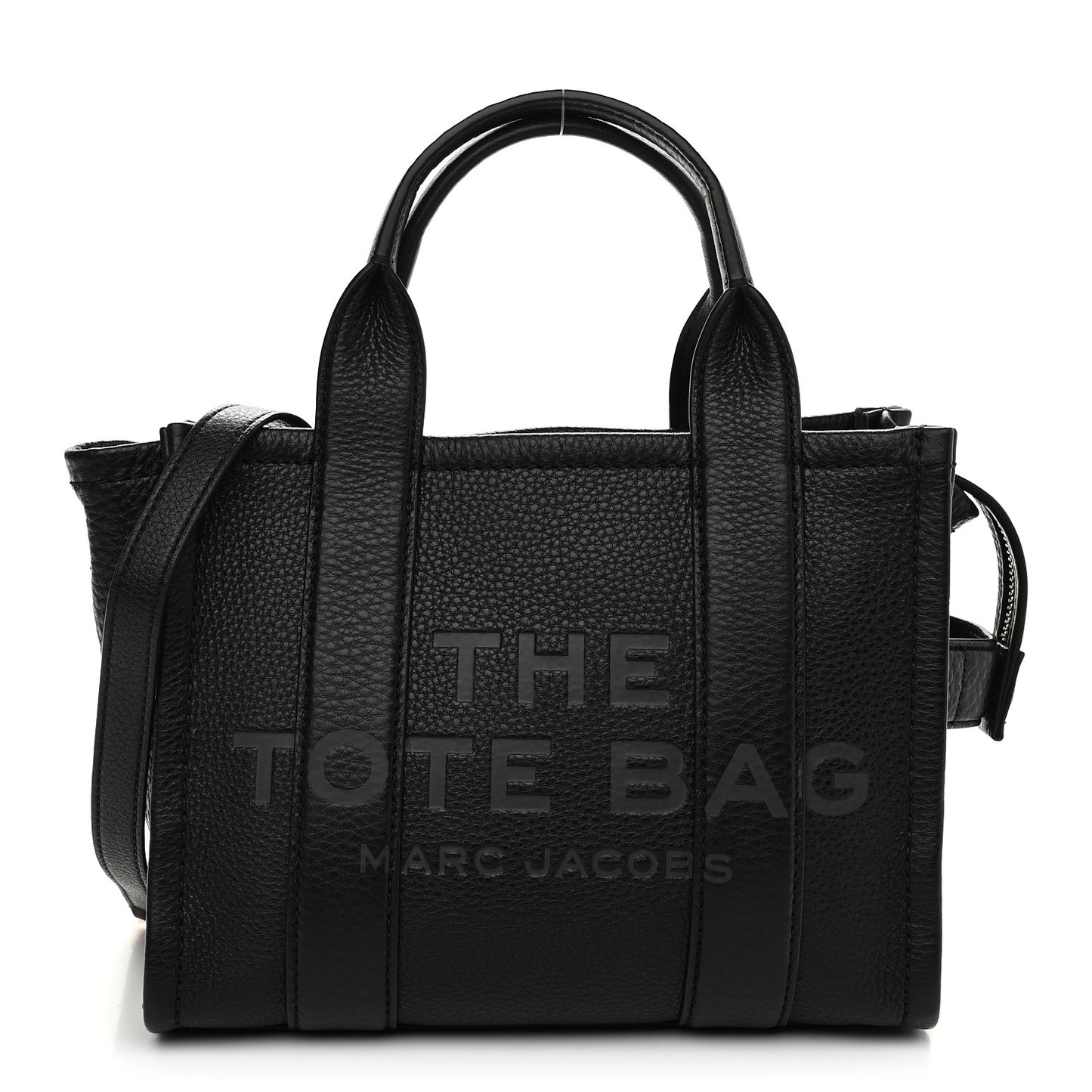Grained Calfskin Small The Tote Bag Black