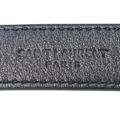 Saint Laurent Smooth Calfskin Monogram Square Buckle Belt 85 34 Black 5 of 6